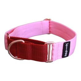 basic félfojtó nyakörv rózsaszín-bordó