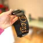 basic félfojtó nyakörv szürke-narancs