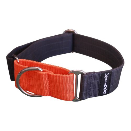 basic félfojtó nyakörv szürke-narancs