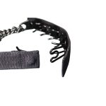 Szöges fojtó nyakörv takaró szürke