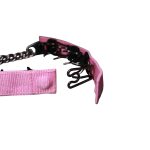 Szöges fojtó nyakörv takaró rózsaszín