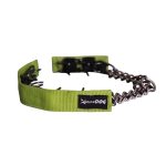 Szöges fojtó nyakörv takaró zöld