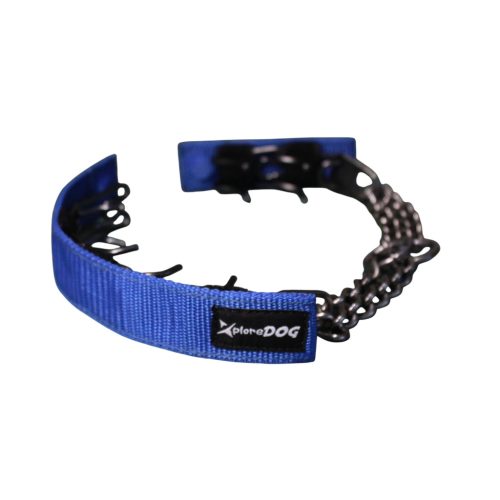 Szöges fojtó nyakörv takaró sötétkék