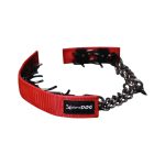 Szöges fojtó nyakörv takaró piros