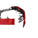 Szöges fojtó nyakörv takaró piros