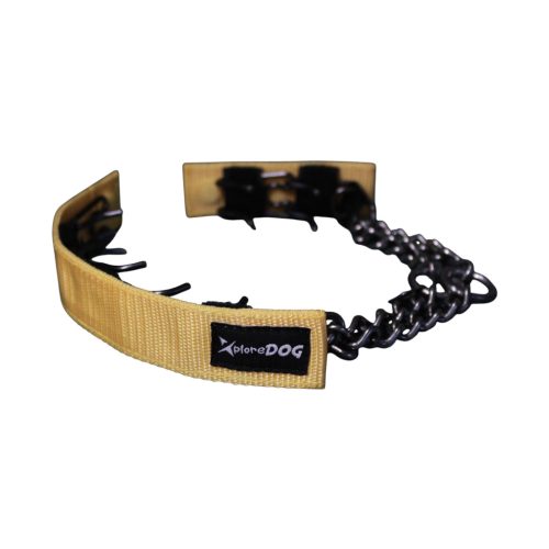 Szöges fojtó nyakörv takaró citrom