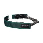 Szöges fojtó nyakörv takaró sötetzöld