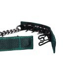 Szöges fojtó nyakörv takaró sötetzöld