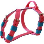  Pink hám, nyakörv, póráz szett 