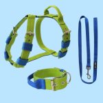  Szürke hám, nyakörv, póráz szett 