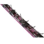 Szöges csatos nyakörv takaró lila