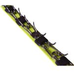 Szöges csatos nyakörv takaró zöld