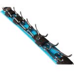 Szöges csatos nyakörv takaró kék