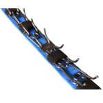 Szöges csatos nyakörv takaró sötétkék