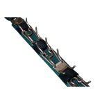 Szöges csatos nyakörv takaró sötétzöld