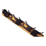 Szöges csatos nyakörv takaró mustár