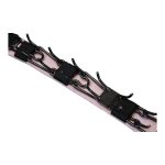 Szöges csatos nyakörv takaró babarózsaszín