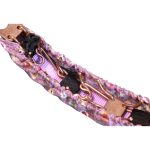  Szöges csatos nyakörv takaró oldalfallal lecco