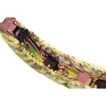 1db 7 szemes  Szöges csatos nyakörv takaró oldalfallal spárta