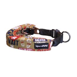  Szöges csatos nyakörv takaró oldalfallal Army